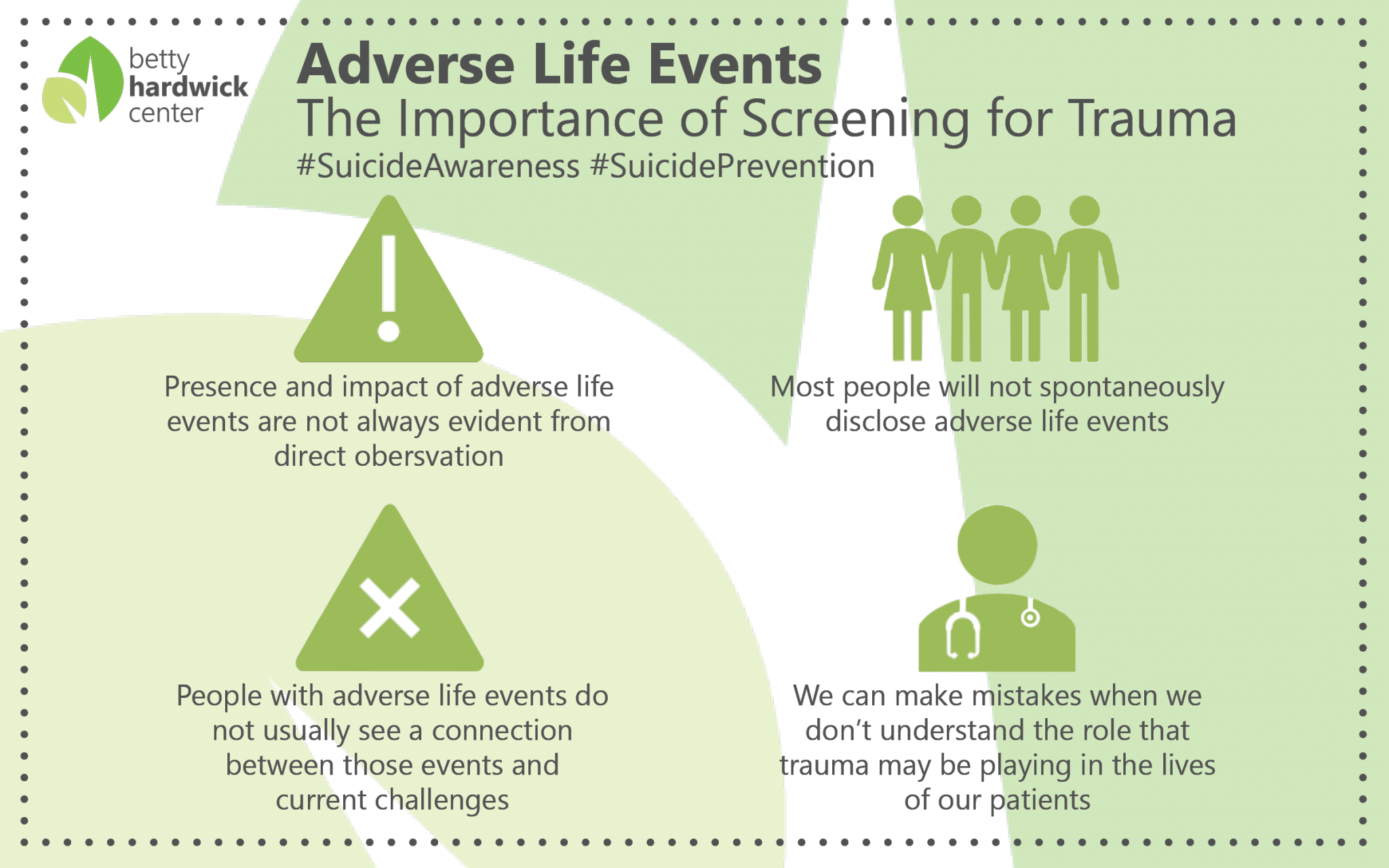 Suicide Prevention Month 2020 With Infographics Betty Hardwick Center